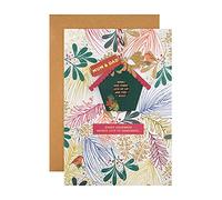 Hallmark 25558777 Carte de Noël pour maman et papa - Design contemporain avec fixation à suspendre et message caché