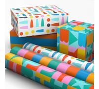 Hallmark 3 mini rouleaux de papier cadeau, 44,5 cm de large, 4,5 m²