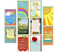 Hallmark Assortiment de 10 cartes de reconnaissance pour enseignant à l'école maternelle, à l'école primaire, à l'école primaire, à la rentrée ou à l'école