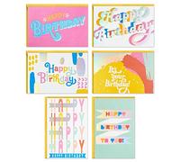 Hallmark Assortiment de 36 cartes d'anniversaire avec enveloppes (Pastels)