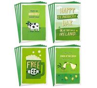 Hallmark Assortiment de cartes amusantes pour la Saint-Patrick (16 cartes avec enveloppes) pour amis et famille