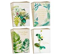 Hallmark Assortiment de cartes de condoléances, verdure aquarelle (12 cartes assorties « Thinking of You » avec enveloppes)