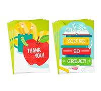 Hallmark Assortiment de cartes de reconnaissance des enseignants (6 cartes avec enveloppes) pour maternelle, école primaire, enseignants préscolaires