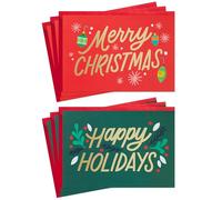 Hallmark Assortiment de cartes de vœux modernes (6 cartes avec enveloppes) Happy Holidays, Merry Christmas