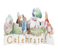 Hallmark Beatrix Potter Carte de vœux 3D et pop up Motif Peter Rabbit Blanc