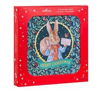 Hallmark Beatrix Potter Lot de 16 cartes de Noël avec enveloppes Motif Beatrix Potter Peter Rabbit