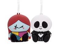 Hallmark Better Together Disney Lot de 2 décorations de Noël magnétiques incassables Motif Jack et Sally L'Étrange Noël de Monsieur Jack et Sally de Tim Burton