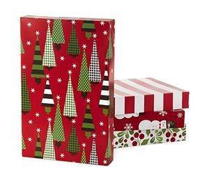 Hallmark Boîte Cadeau de Noël de qualité supérieure 14.25" Long x 9.5" Wide x 2" Deep Lot de 12