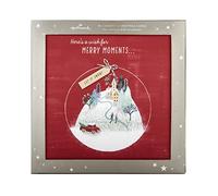Hallmark Boîte de 16 cartes de Noël - 2 motifs contemporains de paysages enneigés