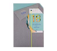 Hallmark Carte d'anniversaire 18 ans pour fils - Motif en couches influencé par l'origami