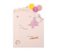 Hallmark Carte d'anniversaire 2 ans pour petite-fille - Design 3D découpé