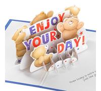 Hallmark Carte d'anniversaire 3D et pop up, motif Forever Friends, célébration, remise de diplôme, bleu