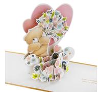 Hallmark Carte d'anniversaire 3D et pop up, motif Forever Friends, fête des mères, anniversaire de mariage, amour, or