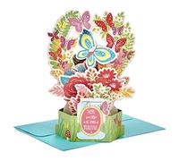 Hallmark Carte d'anniversaire 3D Motif papillon et fleurs