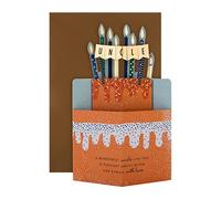 Hallmark Carte d'anniversaire 3D pour oncle Motif gâteau et bougies