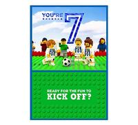 Hallmark Carte d'anniversaire 7 ans Motif Lego Football