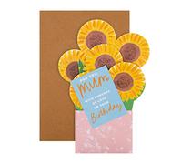 Hallmark Carte d'anniversaire pop-up 3D pour maman Motif tournesol