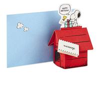 Hallmark Carte d'anniversaire Pop Up Peanuts Snoopy (Snoopy Dog House)
