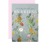 Hallmark Carte d'anniversaire pour ami - Style vintage botanique
