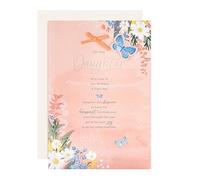 Hallmark Carte d'anniversaire pour fille, motif floral, verset sincère, rose