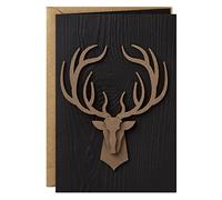 Hallmark Carte d'anniversaire pour lui (tête de cerf)