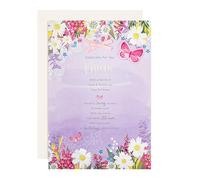 Hallmark Carte d'anniversaire pour maman, motif floral, verset sincère, violet