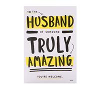 Hallmark Carte d'anniversaire pour mari - Design contemporain amusant