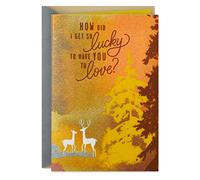 Hallmark Carte d'anniversaire pour mari ou petit ami (cerf)