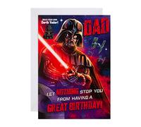 Hallmark Carte d'anniversaire pour papa - Star Wars Dark Vador avec modèle Pop Out and Make