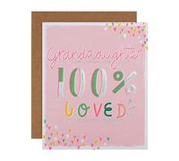 Hallmark Carte d'anniversaire pour petite-fille avec texte en relief