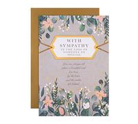 Hallmark Carte de condoléances - Motif floral classique avec poème chaleureux