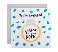 Hallmark Carte de félicitations de fiançailles - Design contemporain illustré