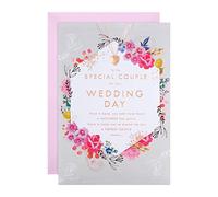 Hallmark Carte de félicitations de mariage - Motif floral classique et texte