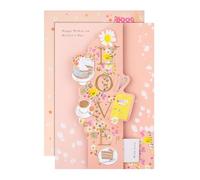 Hallmark Carte de fête des mères, avec marque-page souvenir, motif floral, carte de fête des mères, poème sincère, rose