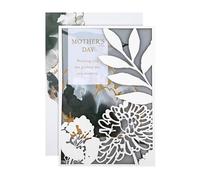 Hallmark Carte de fête des mères, motif floral, carte de fête des mères, verset sincère, noir, blanc