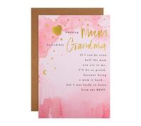 Hallmark Carte de fête des mères pour maman et grand-mère - Design classique avec poème cœur