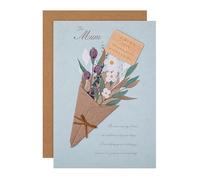 Hallmark Carte de fête des mères pour maman, motif bouquet de fleurs, verset sincère, motif floral, vert
