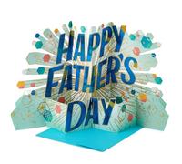 Hallmark Carte de fête des pères 3D et bannière pop-up Bleu/vert
