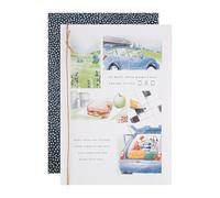 Hallmark Carte de fête des pères pour papa, motif souvenir spécial, bleu, vert