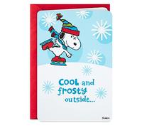 Hallmark Carte de Noël Peanuts (Snoopy Ice Skating)
