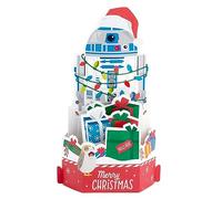 Hallmark Carte de Noël Pop Up 3D Star Wars R2D2 en papier musical