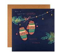 Hallmark Carte de Noël pour couple spécial - Motif moufles d'hiver - Multicolore - 25558883