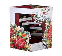 Hallmark Carte de Noël pour épouse Motif floral 3D