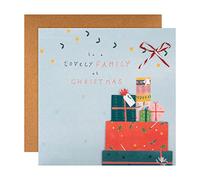 Hallmark Carte de Noël pour la famille - Motif cadeaux emballés