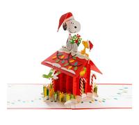 Hallmark Carte de Noël, Snoopy & Woodstock, carte pop-up 3D, Peanuts Comics Rouge
