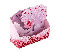 Hallmark Carte de Saint-Valentin, jolie carte de Saint-Valentin, 3D et pop-up, motif paresseux rose, rouge