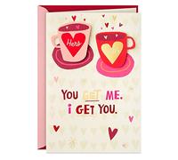 Hallmark Carte de Saint-Valentin pour femme, petite amie, ou amie (elle et elle café) 659VFE8056