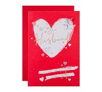 Hallmark Carte de Saint-Valentin pour mari, motif cœur classique, rouge