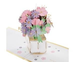 Hallmark Carte florale 3D et pop-up « Someone Special », motif floral, lilas et fleurs roses, anniversaire, fête des mères, Thinking of You