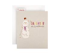 Hallmark Croppers CupCyclé Carte de Noël pour fille Motif bonhomme de neige